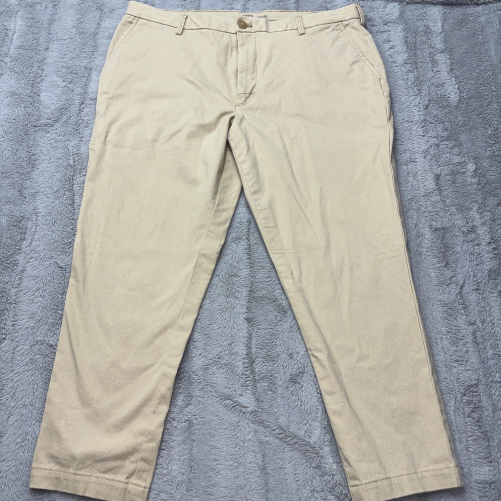 Izod Men's Slim Straight Chinos in Beige